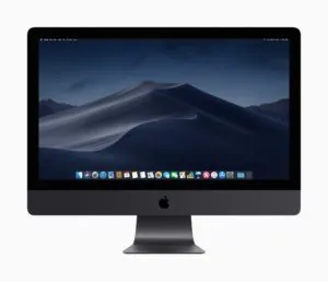 iMac with dark mode