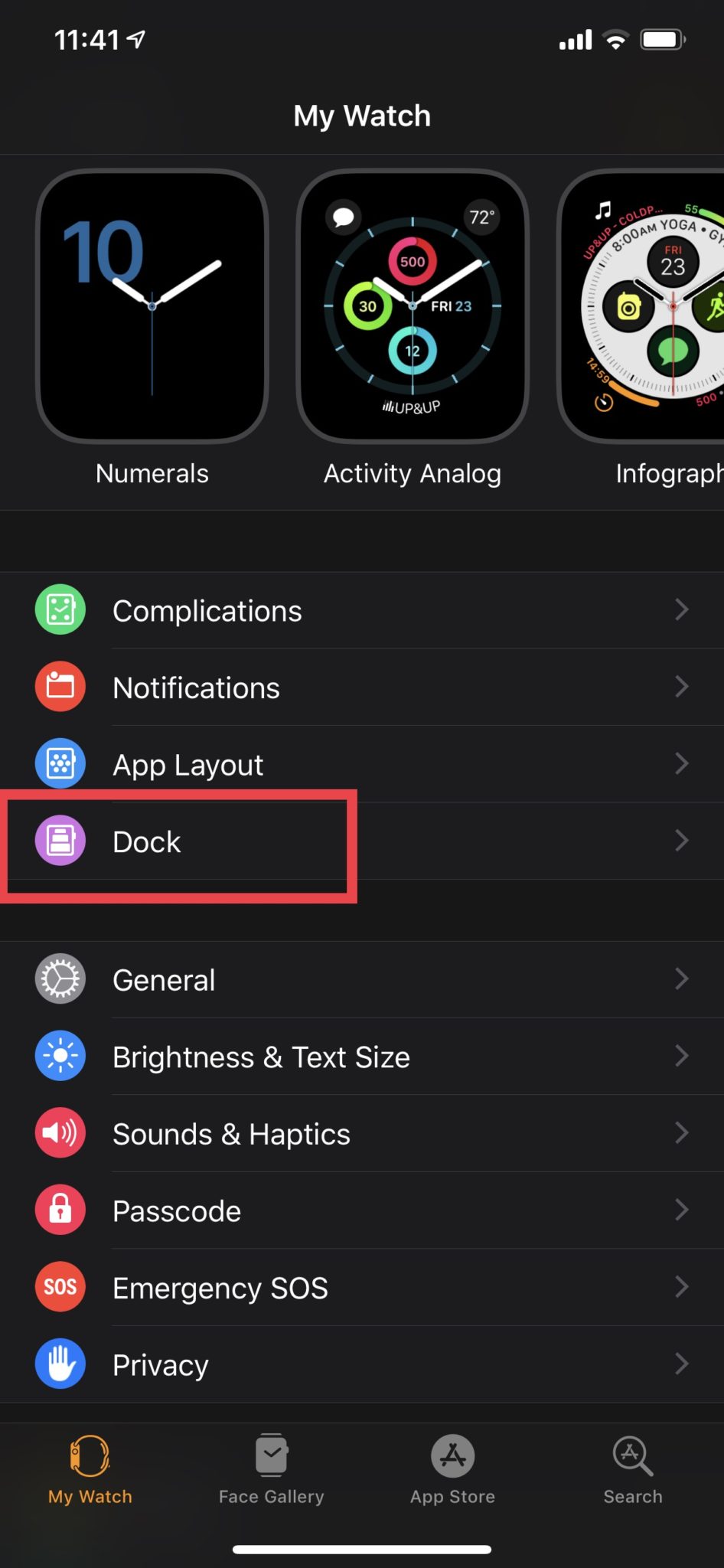 Apple Watch Dock Options