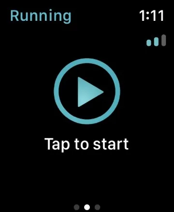 Runkeeper Start Screen