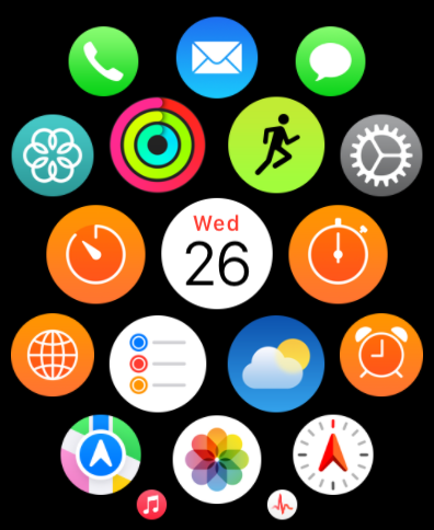the new App launcher in watchOS 10