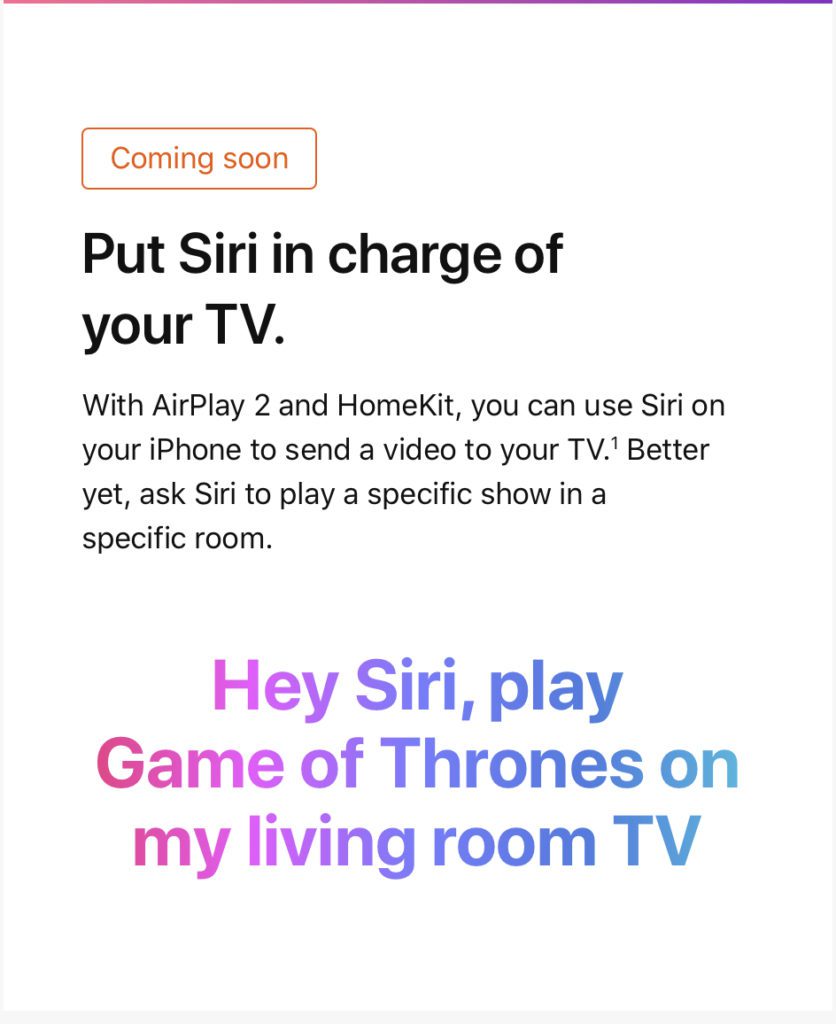 AirPlay 2 and iTunes coming to smart TVs 4 Siri can play video on your TV