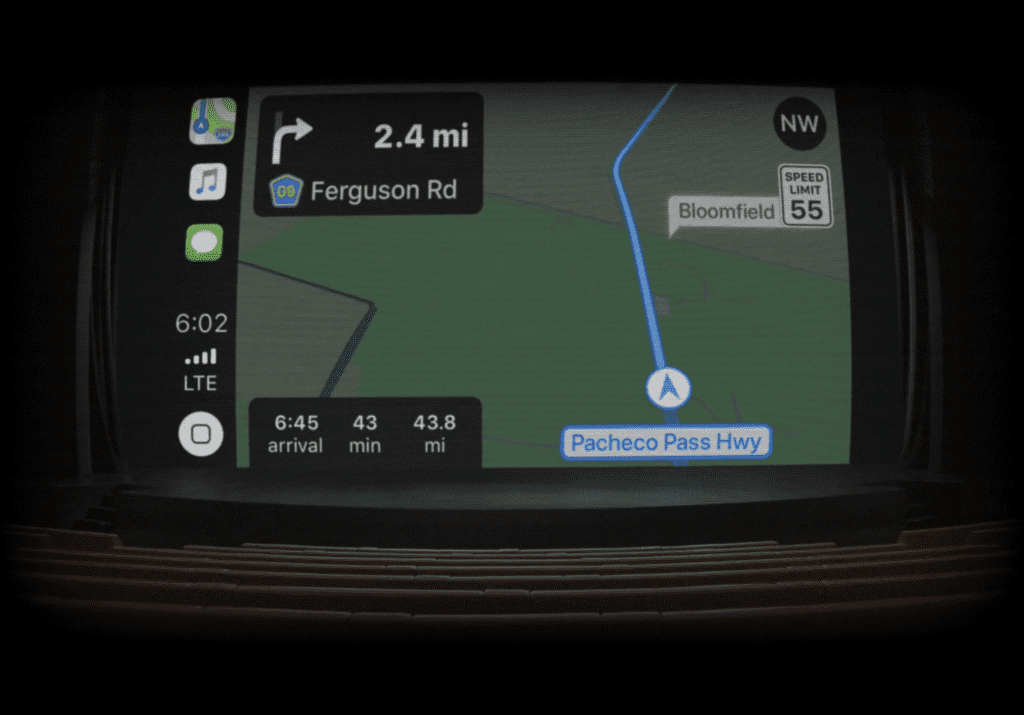 Apple’s Live Stream Starts Early 3 The car play screen.