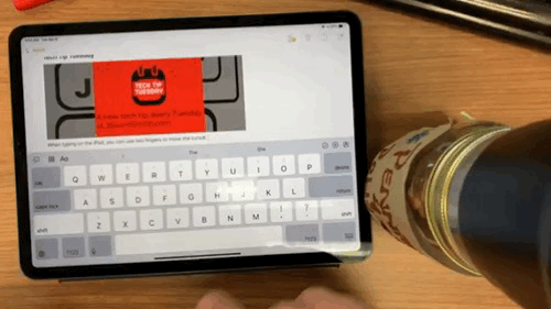 Working with Text on the iPad - Tech Tip Tuesday 3 Moving the cursor around on an iPad