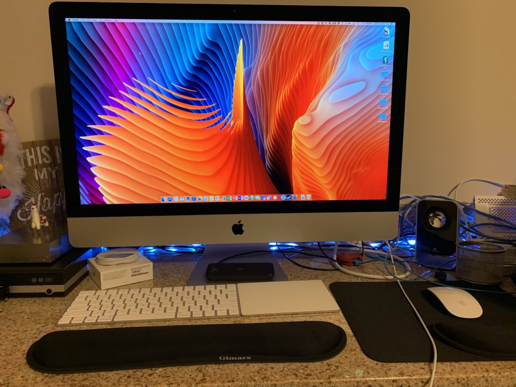 One Week with the iMac 2019 5 iMac all set up