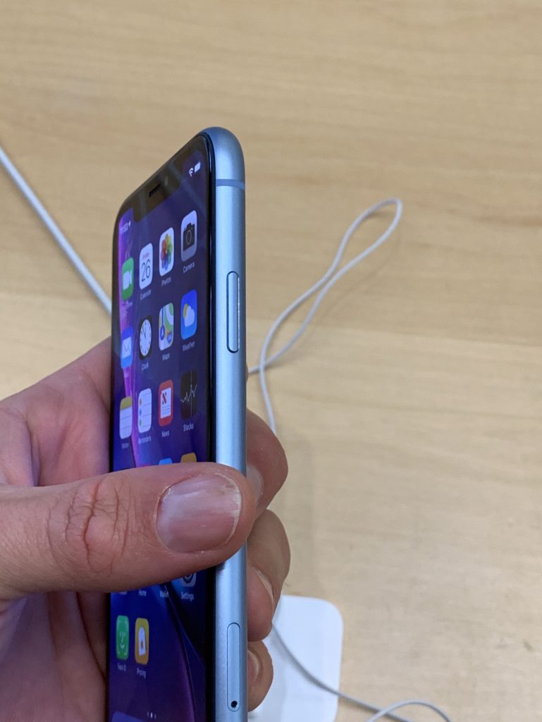 Hands on with the iPhone XR 12 blue side XR