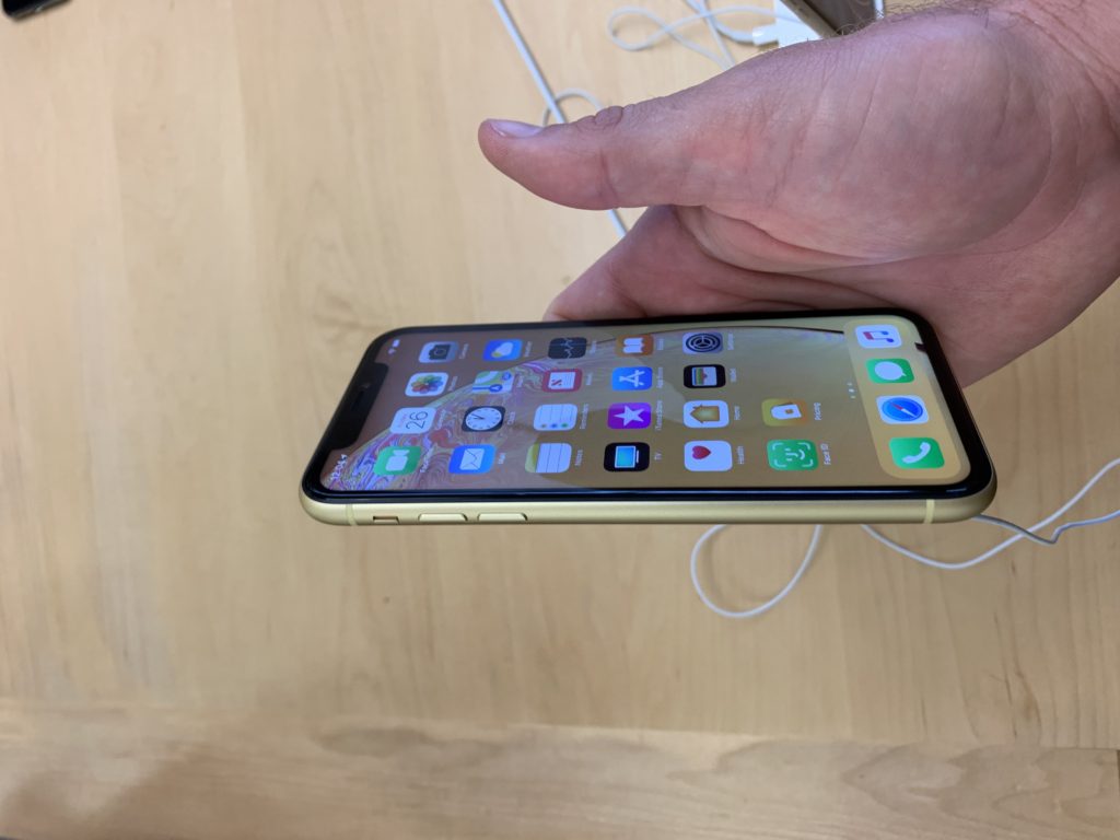 Hands on with the iPhone XR 15 XR yellow band