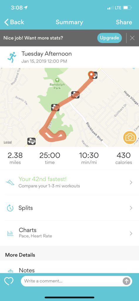 Best Running App Challenge: Run 6 - Runkeeper 7 Post run on Runkeeper for iPhone