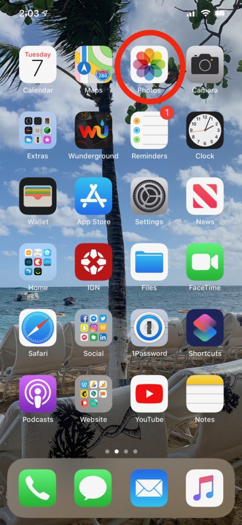 Tech Tip Tuesday - How To Make A Shared Photo Album 3 Home Screen