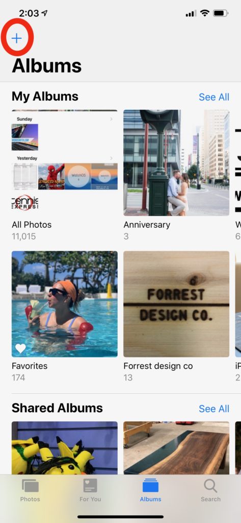 Tech Tip Tuesday - How To Make A Shared Photo Album 5 album screen