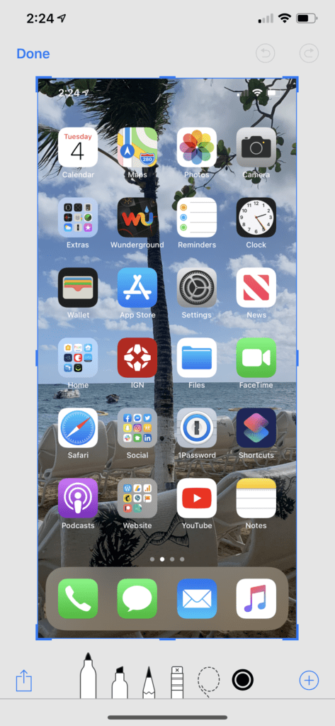 How To Take A Screenshot on iOS - Tech Tip Tuesday 6 Screenshot editing mode