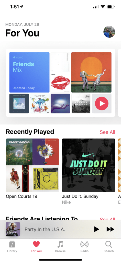 Tech Tip Tuesday: Navigating Apple Music 5 Apple Music For You tab