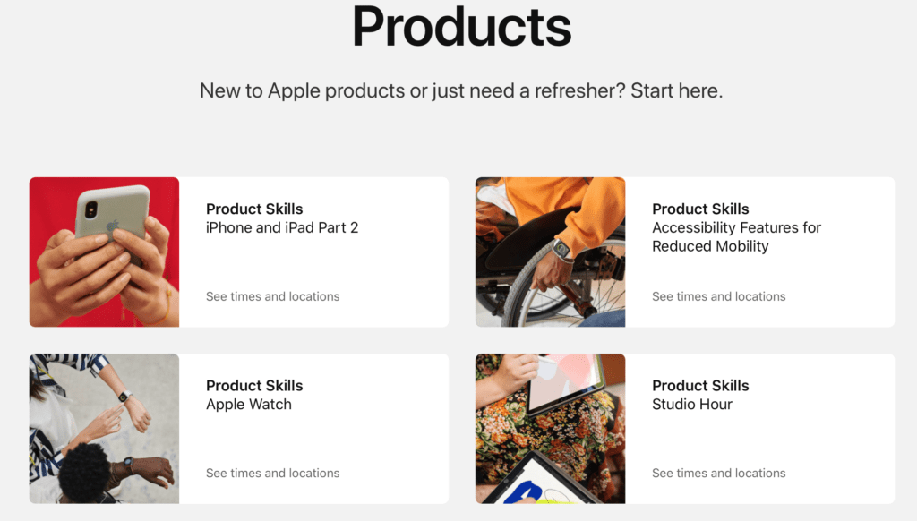 Learn Something New at Today at Apple 4 Today at Apple Products