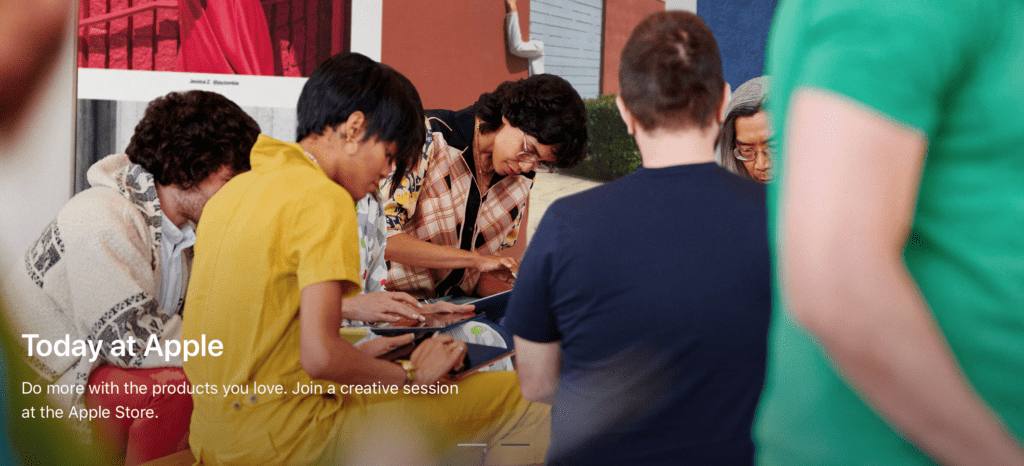 Learn Something New at Today at Apple 3 Today at Apple banner