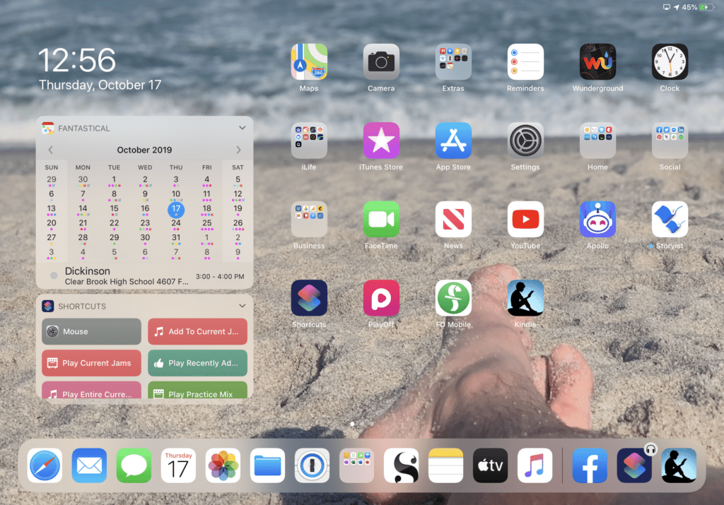 iPadOS Takes The iPad A Step Further 8 iPadOS Home Screen with widgets