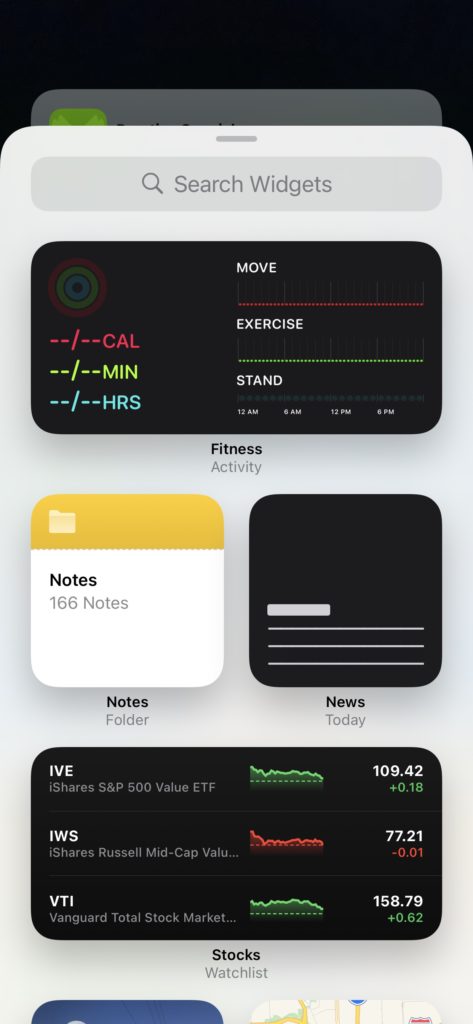 iOS 14 Beta Impressions - A Refreshing Experience With iPhone's New OS 4 Widget picker screen in iOS 14 beta