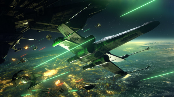 Star Wars Squadrons Has Me Excited 9 X-wing in dogfight in Star Wars Squadrons