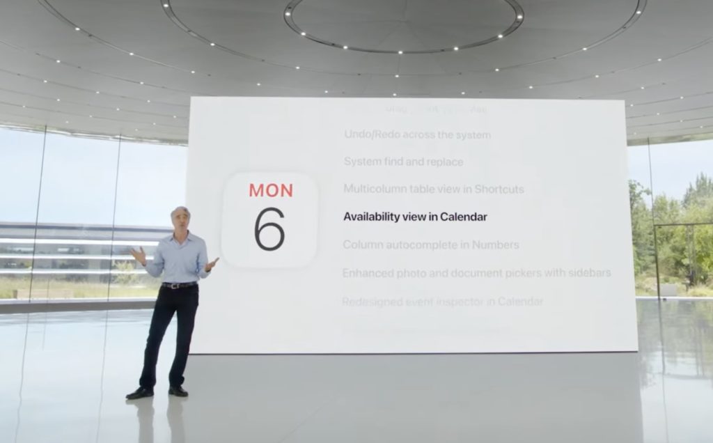 iPadOS 16 Might Finally Be What The iPad Needs 4 Craig Federighi discussing desktop-class apps on iPadOS 16 during WWDC 2022 in front of a list of features they are improving.