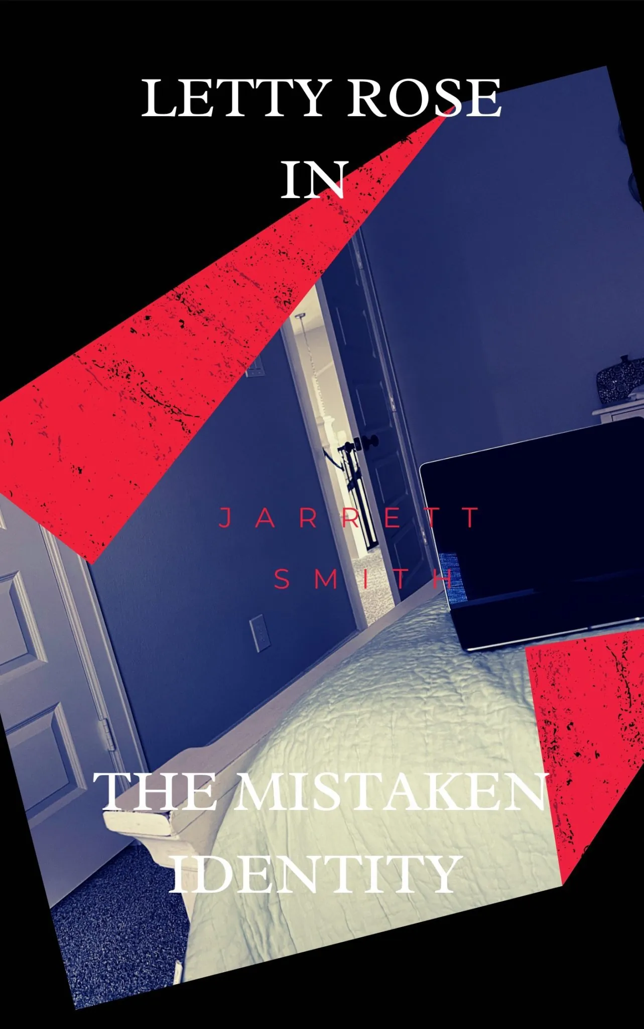 a bed and a computer in the cover of the story