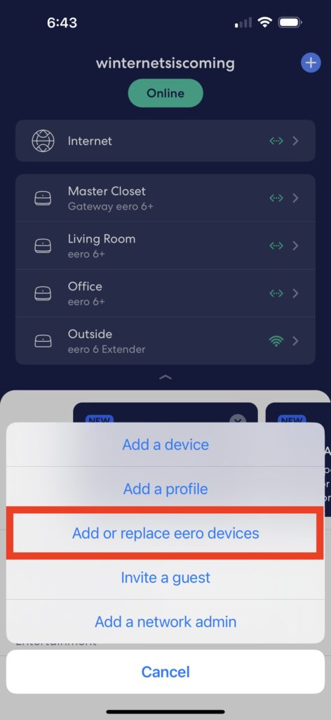 Eero 6 Plus Mesh Wifi System Upgrades Your Internet for Less 4 eero app with the add eero device option
