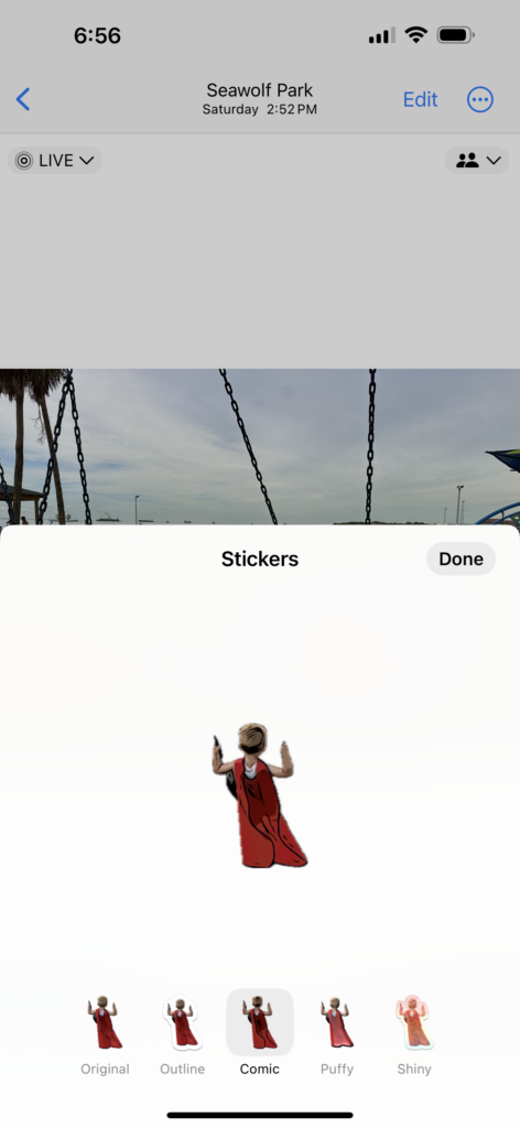 My 8 Favorite iOS 17 Features 9 Boy with red cape sticker