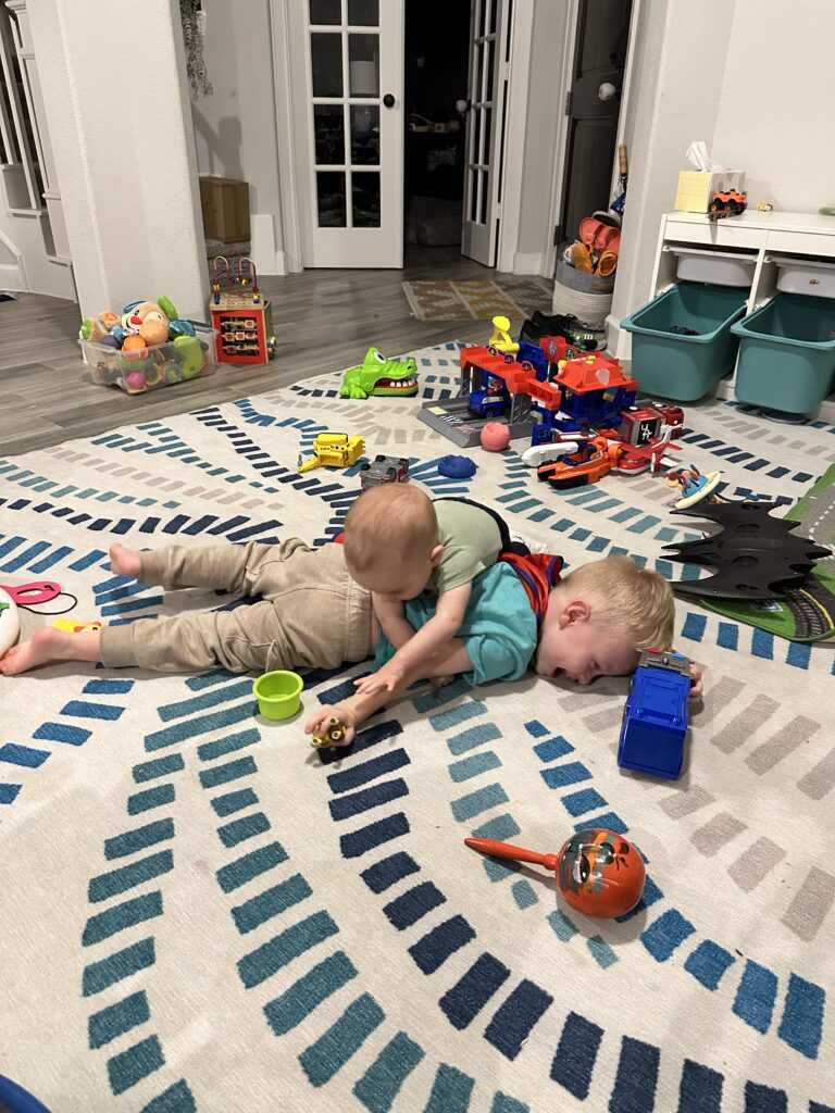 The Daily Routine of This Stay-at-Home Dad 5 Two boys playing