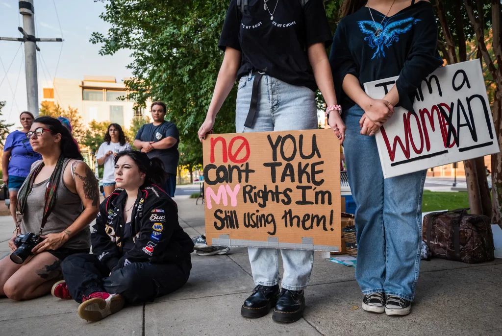 Avoiding the Oops - Time for a Vasectomy 4 Women protesting against the abortion ban