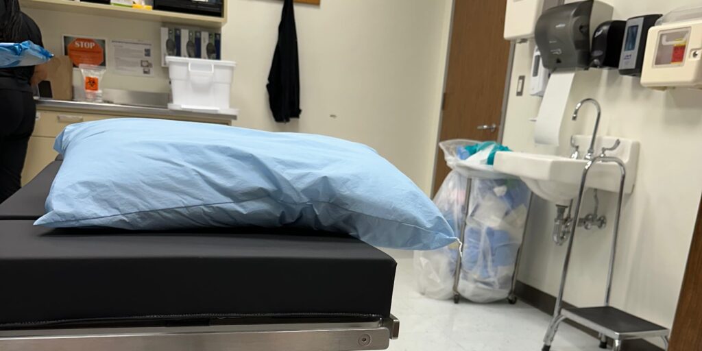 My Vasectomy Recovery and Post-Op Thoughts 5 A medical table from my vasectomy