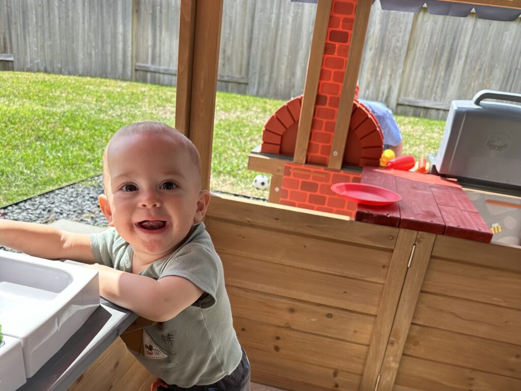 Threeanger Attitude and Spring Break Adventures 4 an infant boy smiling