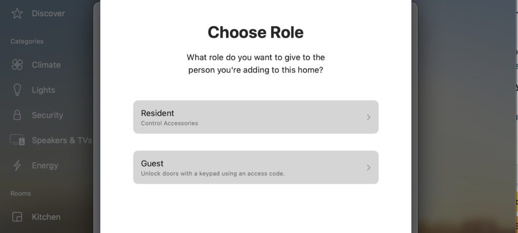 HomeKit Feature Request - Finer Control of Users in the Home App 4 Homekit Roles