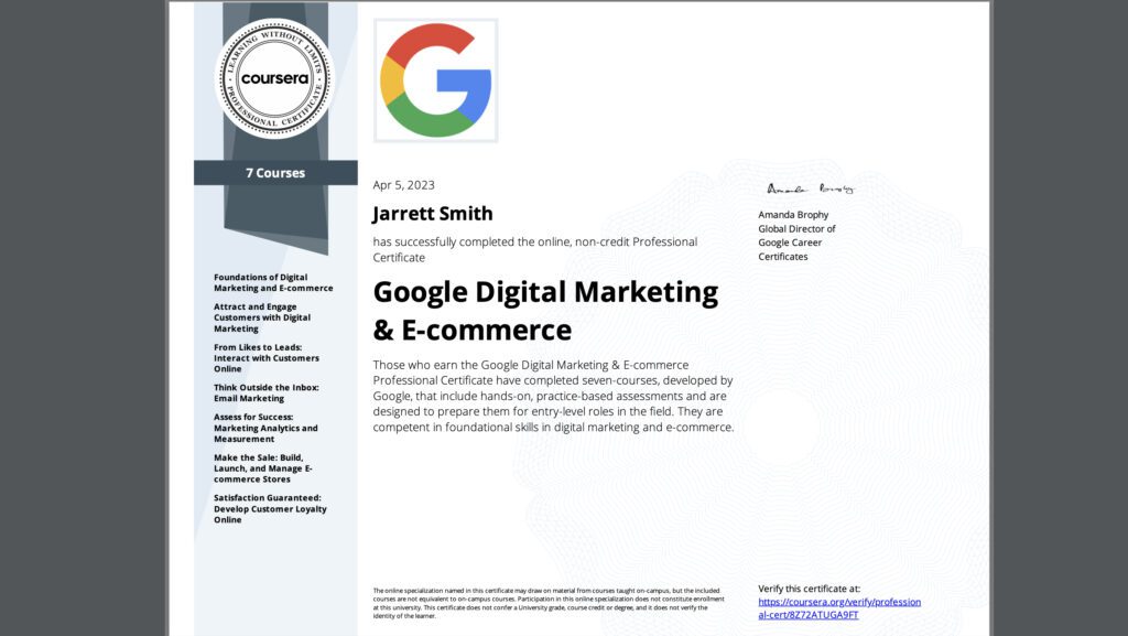 I Don’t Want to Be a Social Media Influencer 3 My Google Digital Marketing certificate did not make me an Social Media influencer