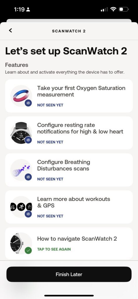 Withings ScanWatch Vitals: A Potential Competitor to the Apple Watch 14 Getting ScanWatch 2 setup
