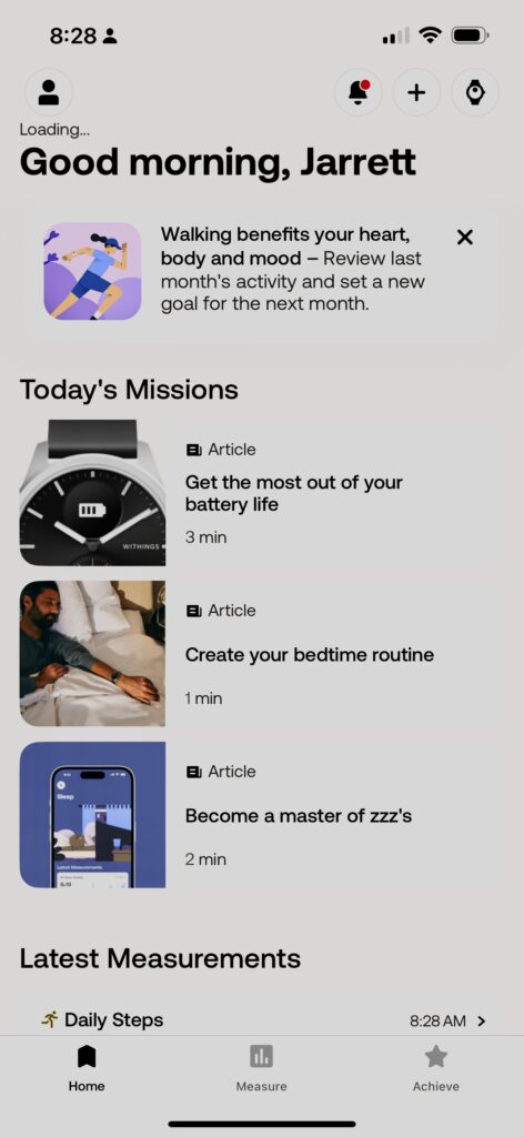 Withings ScanWatch Vitals: A Potential Competitor to the Apple Watch 15 Missions inside the Withings Health App